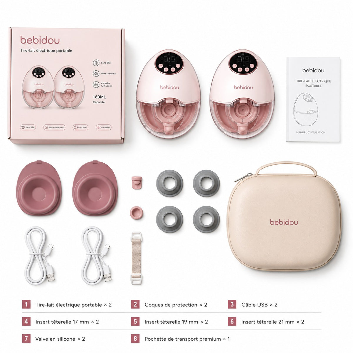 Bebidou Be'Libre™ - Tire lait mains libres